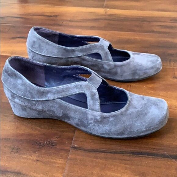 𝅺VANELI Suede Loafers Wedge Shoes - Picture 4 of 8
